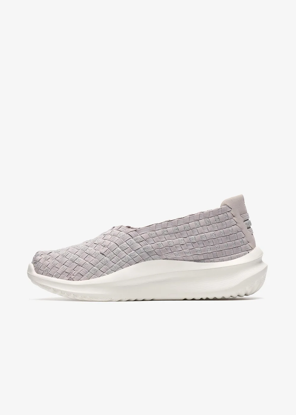 Clarks Cloudsteppers Womens Grey Solevana Weave Textile Standard - 6.5 Image 2