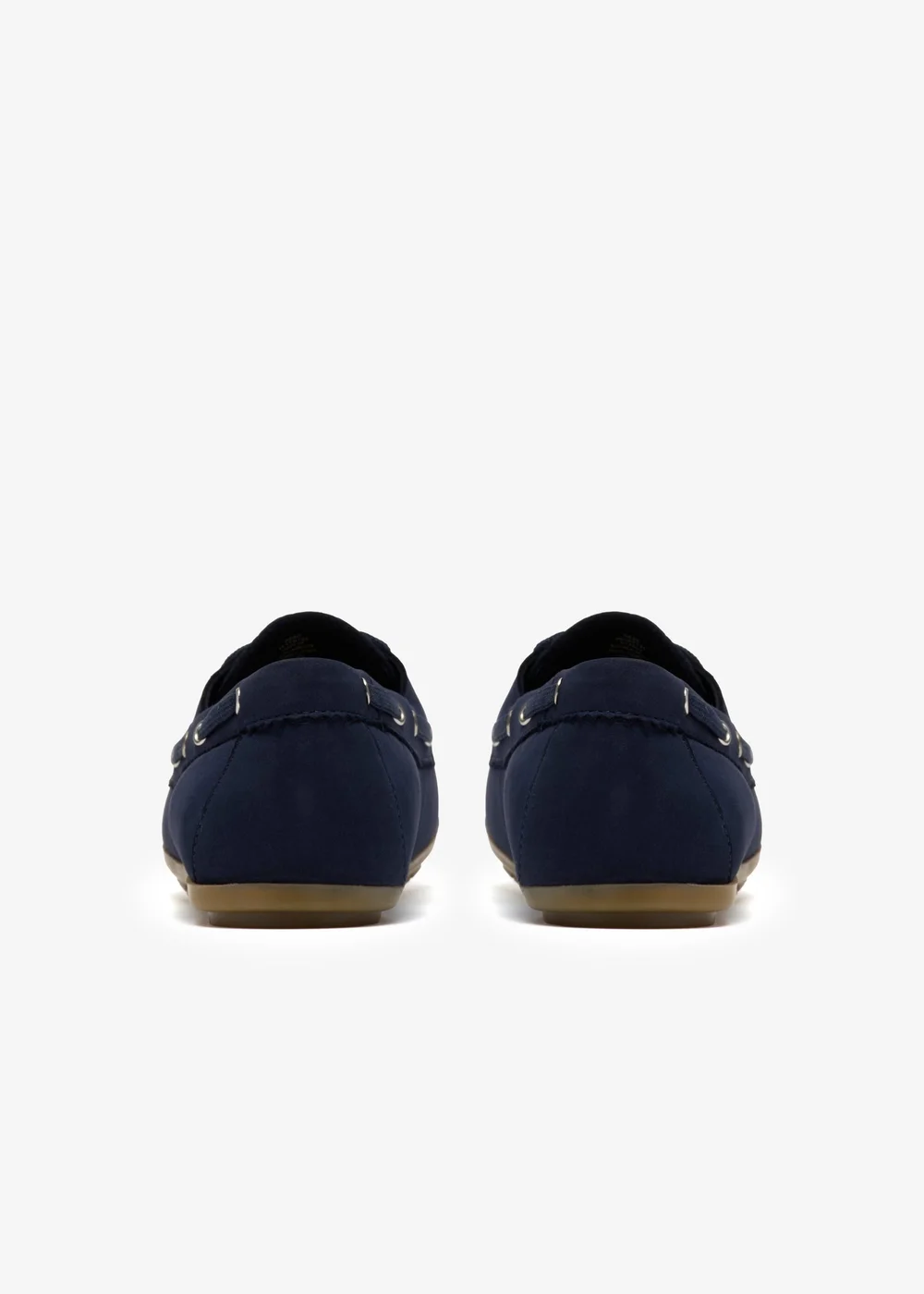 Clarks Womens Blue Elliotte Boat Leather Standard - 6.5 Image 5