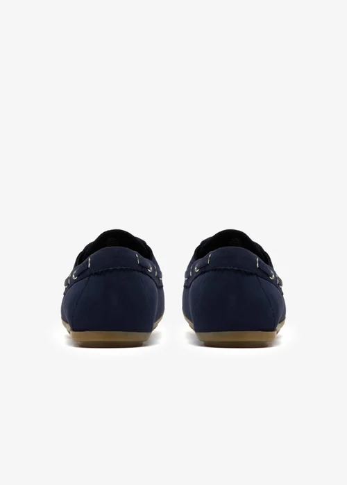 Clarks Womens Blue Elliotte Boat Leather Standard - 6.5 Image 5