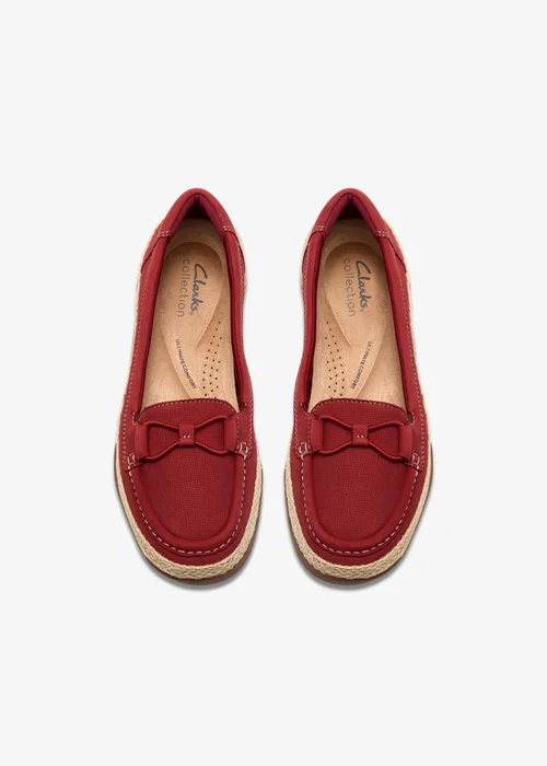 Clarks Womens Red Elaina Milly Nubuck Standard - 6.5 Image 6