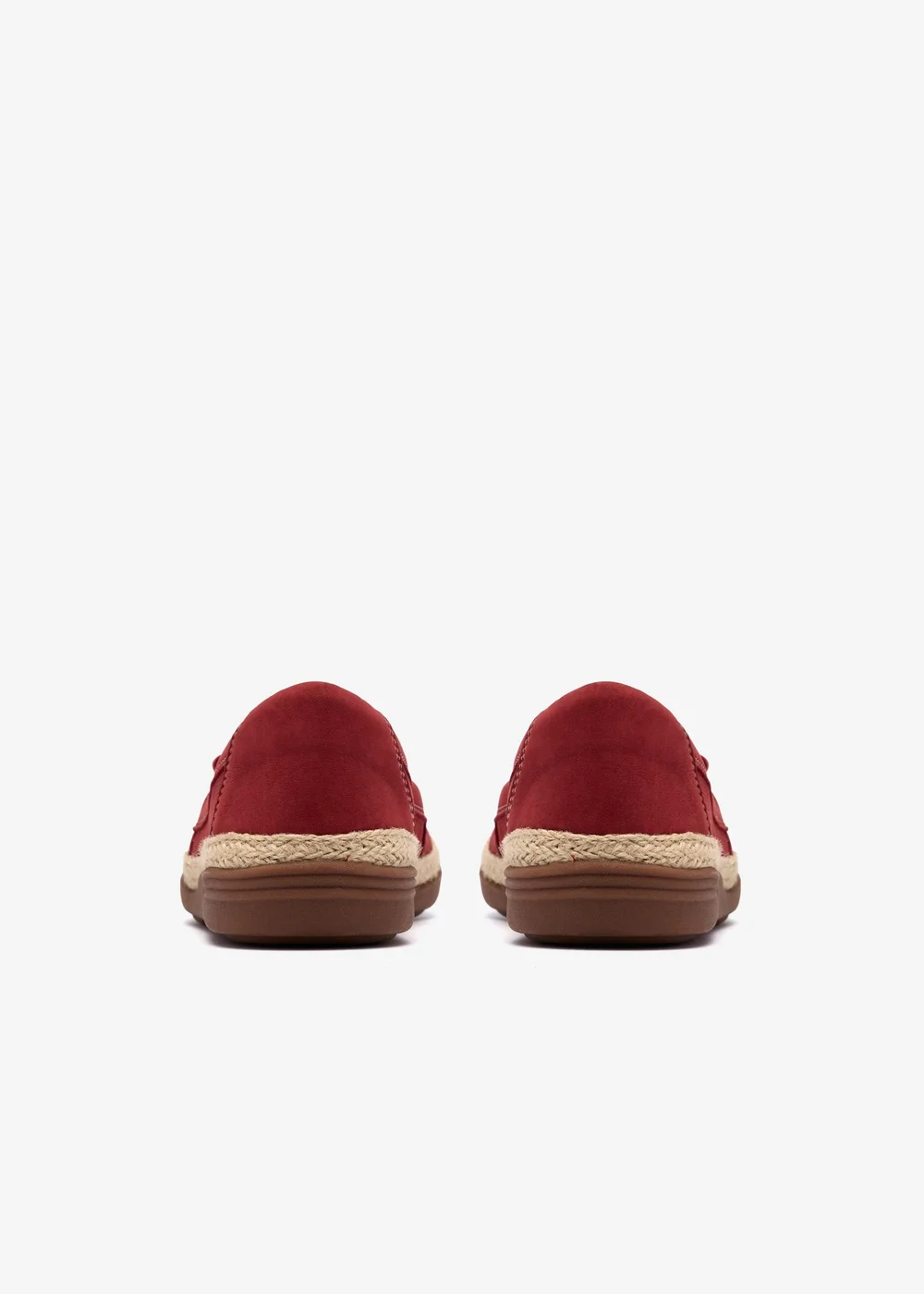 Clarks Womens Red Elaina Milly Nubuck Standard - 6.5 Image 5