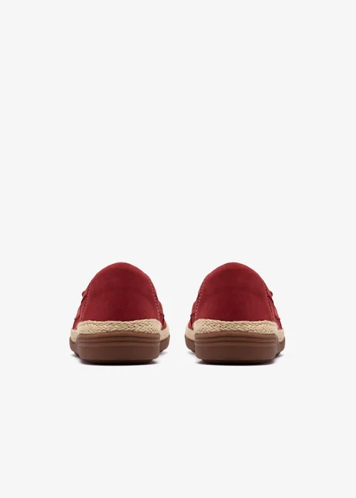 Clarks Womens Red Elaina Milly Nubuck Standard - 6.5 Image 5