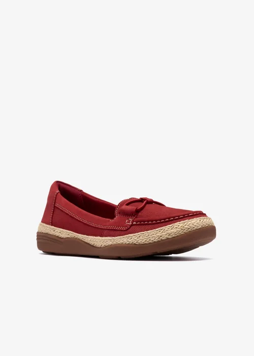 Clarks Womens Red Elaina Milly Nubuck Standard - 6.5 Image 4