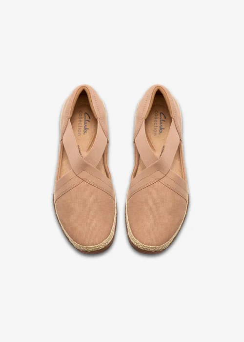 Clarks Womens Beige Elaina Dusk Nubuck Standard - 5 Image 6
