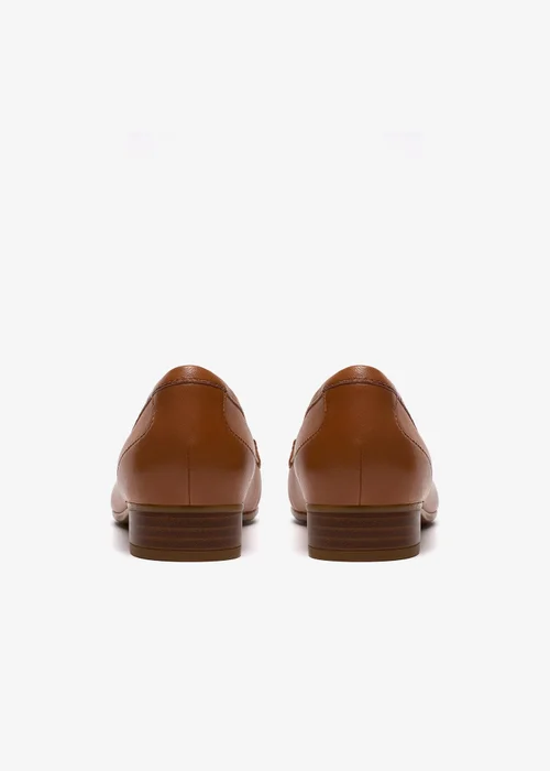 Clarks Womens Brown Juliet Mia Leather Wide - 6.5 Image 5