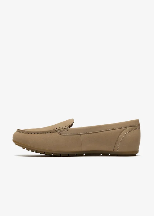 Clarks Womens Beige Elliotte Step Nubuck Standard - 5 Image 2