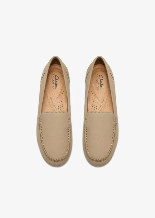 Clarks Womens Beige Elliotte Step Nubuck Standard - 5 Image 6