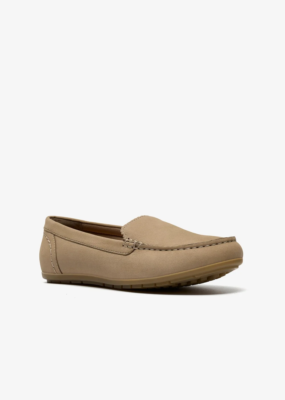 Clarks Womens Beige Elliotte Step Nubuck Standard - 5 Image 4