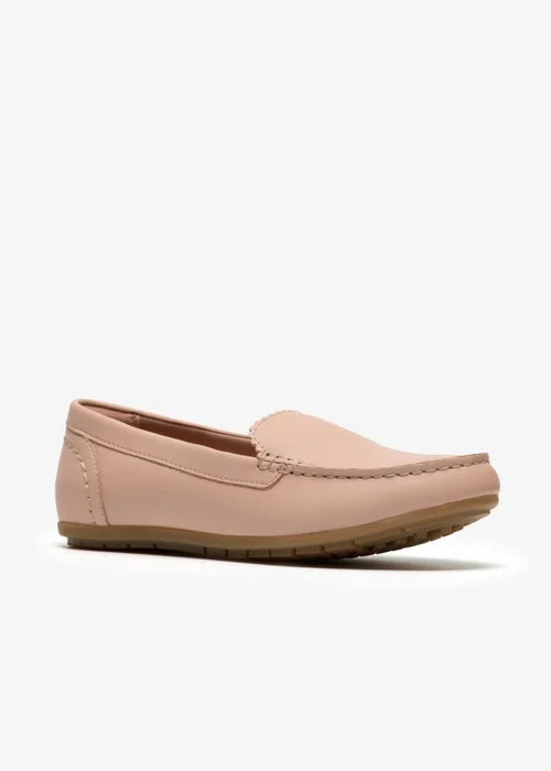 Clarks Womens Pink Elliotte Step Leather Standard - 6.5 Image 4