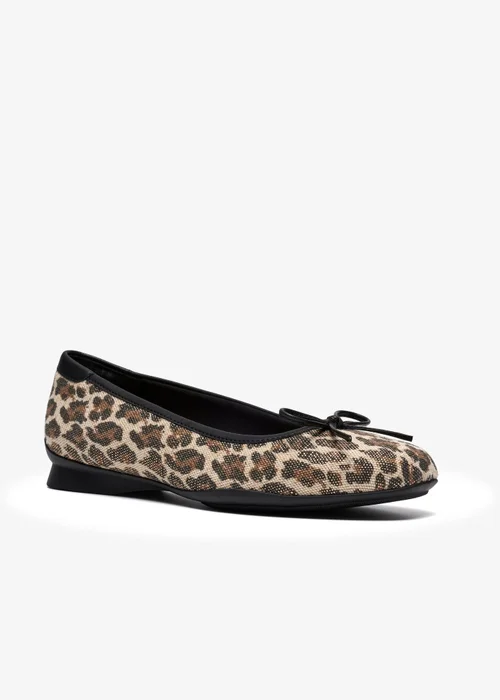 Clarks Womens Brown Jazmynn Bow Textile Standard - 6.5 Image 4
