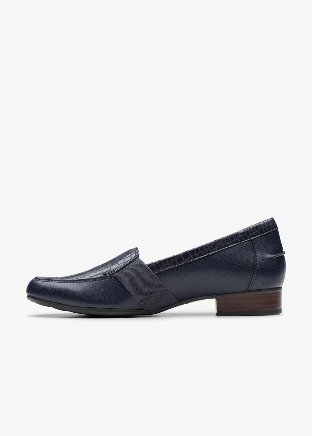 Clarks Womens Blue Juliet Beat Leather Wide - 6.5 Image 2