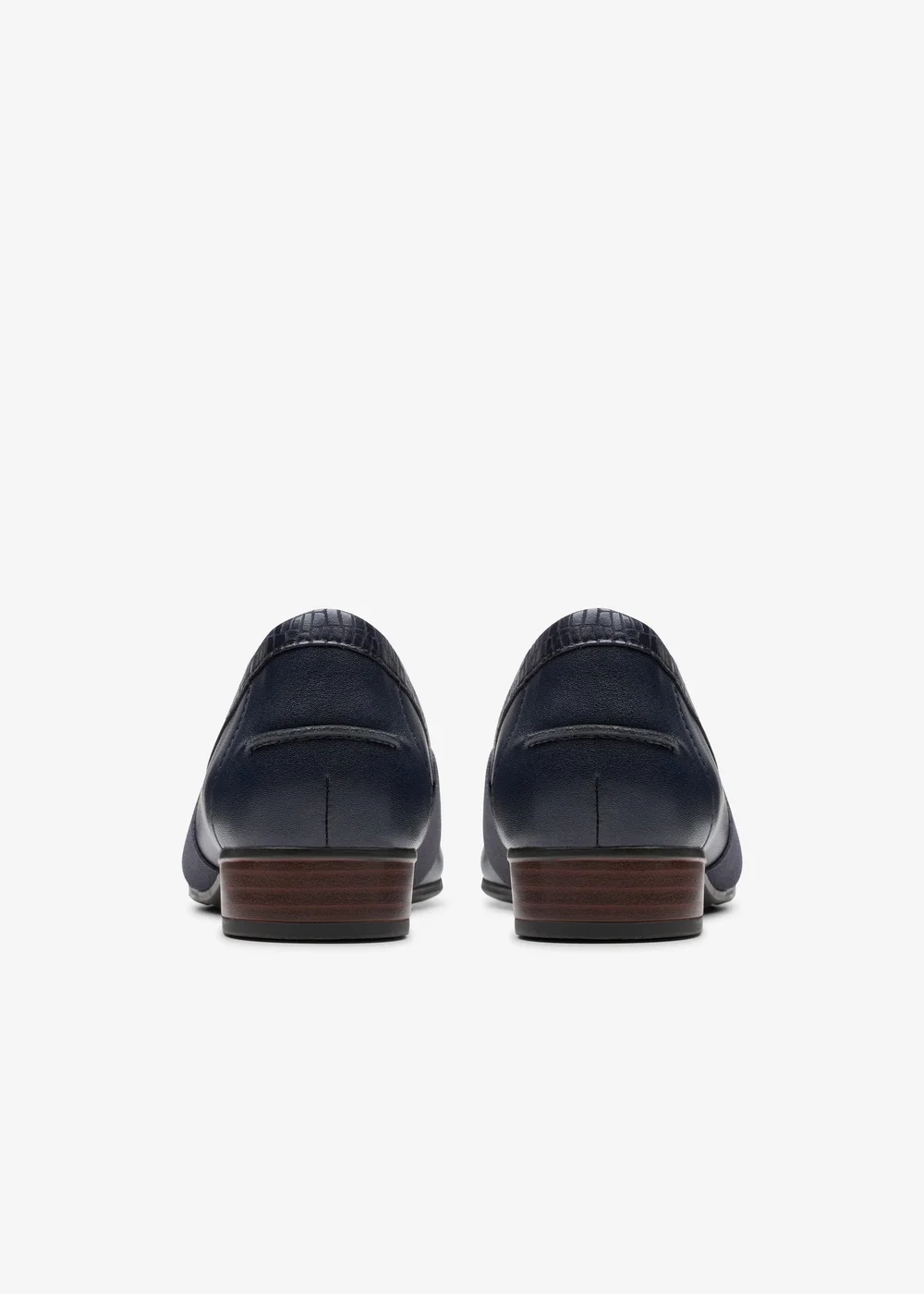 Clarks Womens Blue Juliet Beat Leather Wide - 6.5 Image 5