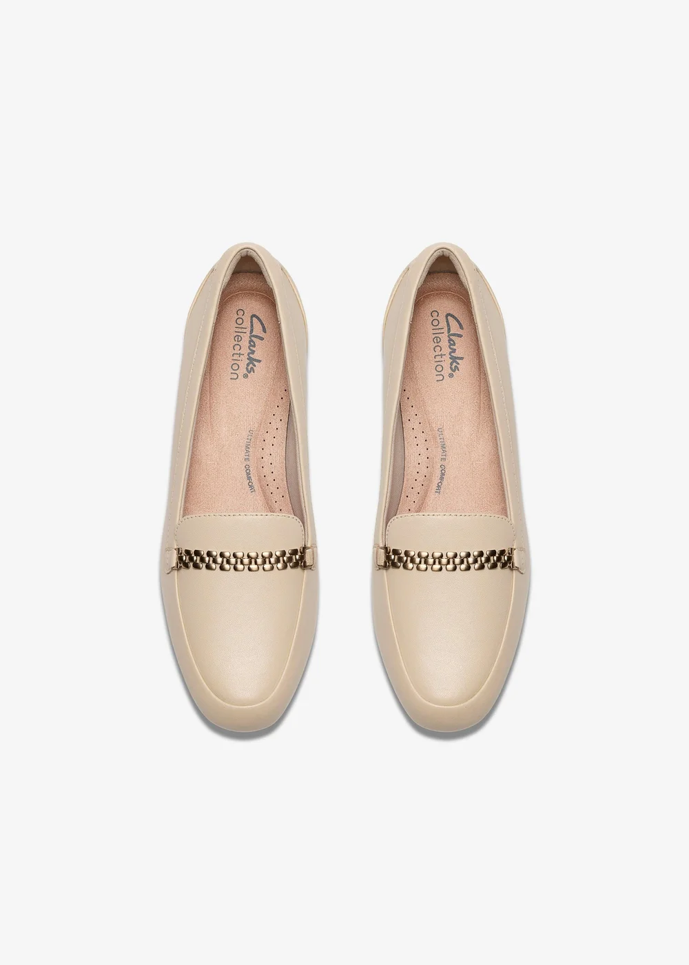 Clarks Womens White Juliet Mia Leather Standard - 6.5 Image 6