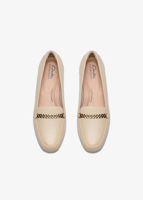 Clarks Womens White Juliet Mia Leather Standard - 6.5 Image 6