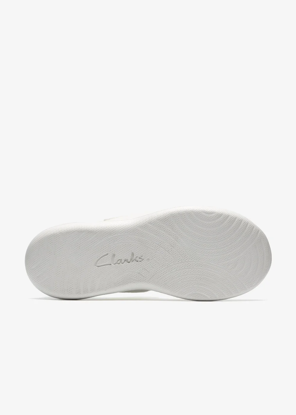 Clarks Cloudsteppers Womens White Solevana Strap Textile Standard - 4 Image 3