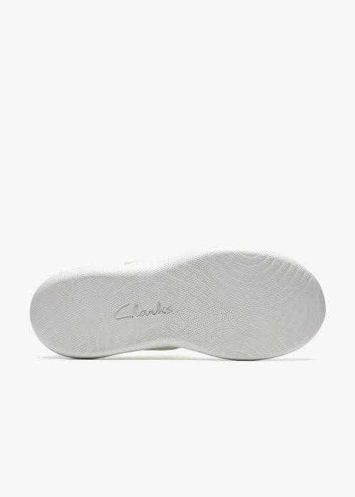 Clarks Cloudsteppers Womens White Solevana Strap Textile Standard - 4 Image 3