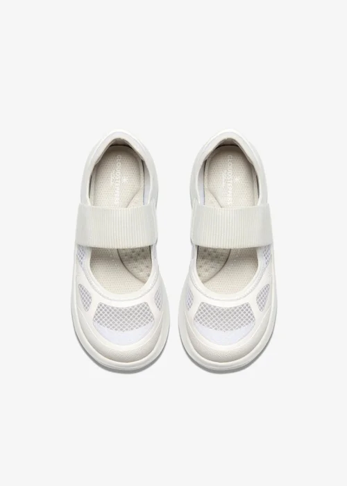 Clarks Cloudsteppers Womens White Solevana Strap Textile Standard - 4 Image 6