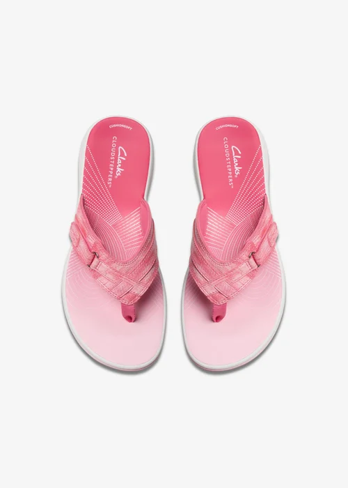 Clarks Cloudsteppers Womens Pink Brinkley Sea Synthetic Standard - 5 Image 6