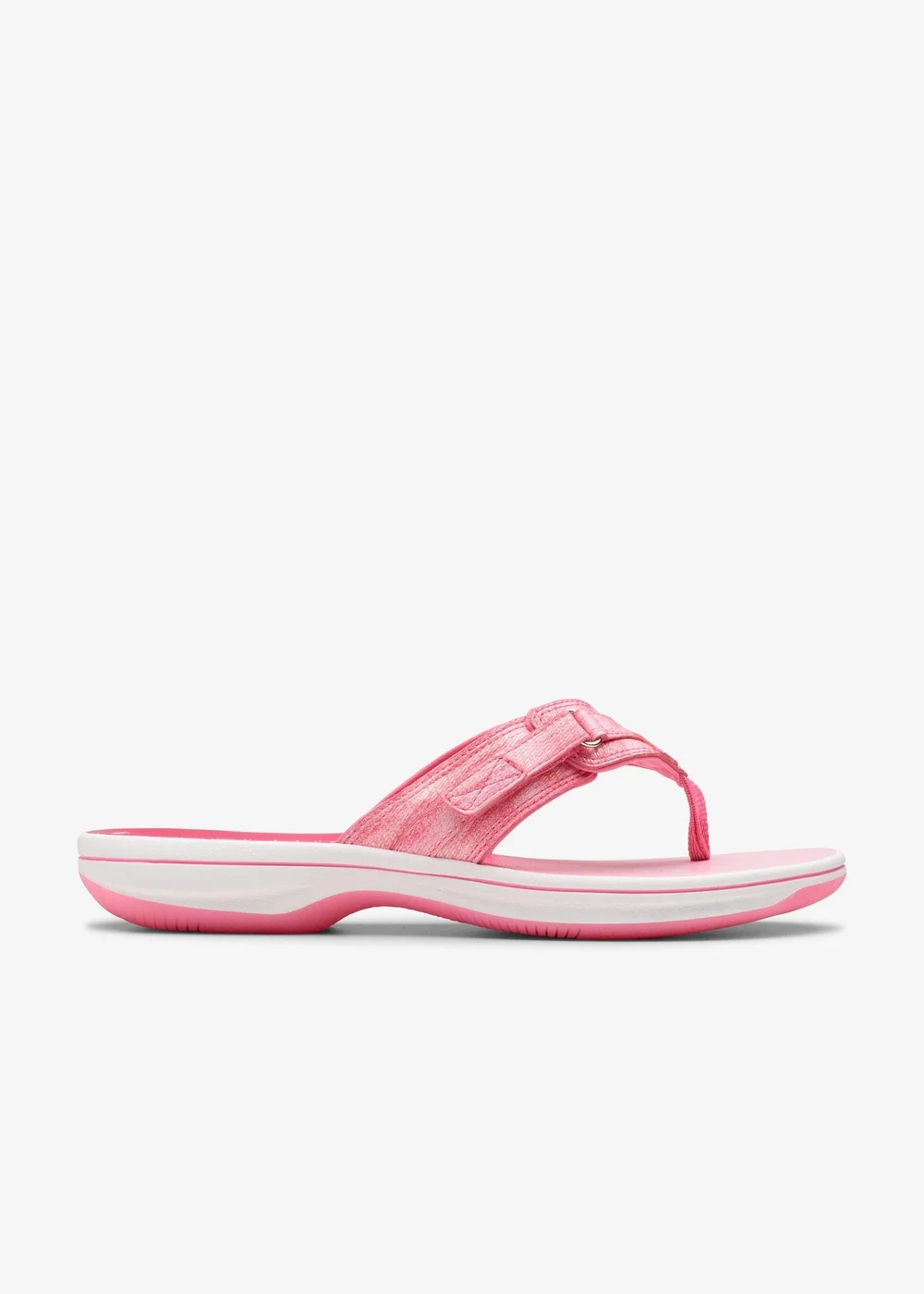 Clarks Cloudsteppers Womens Pink Brinkley Sea Synthetic Standard - 5 Image 1