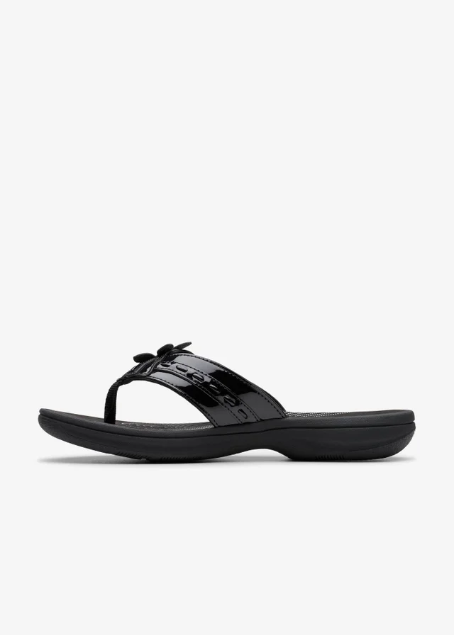 Clarks Cloudsteppers Womens Black Brinkley Opal Synthetic Standard