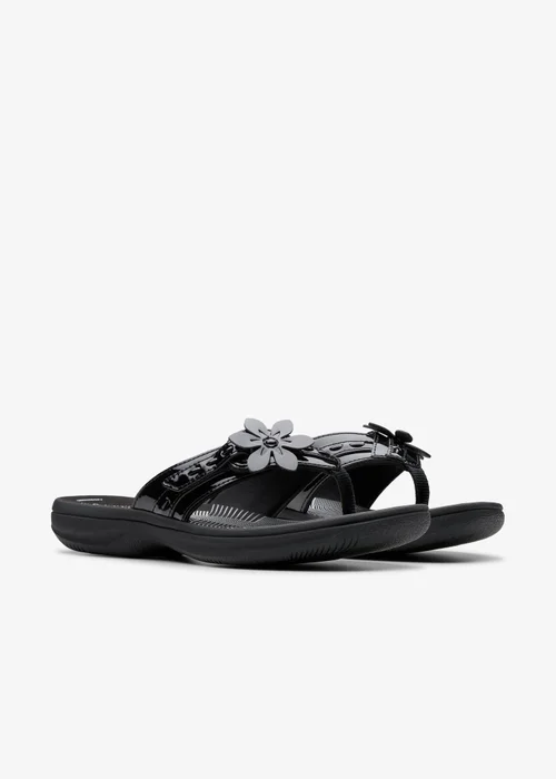 Clarks Cloudsteppers Womens Black Brinkley Opal Synthetic Standard - 5 Image 4