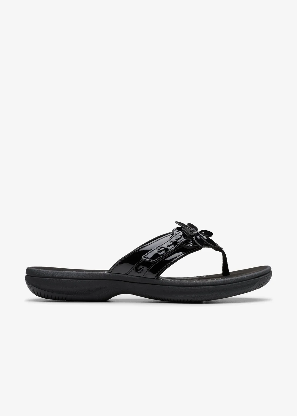Clarks Cloudsteppers Womens Black Brinkley Opal Synthetic Standard - 5 Image 1