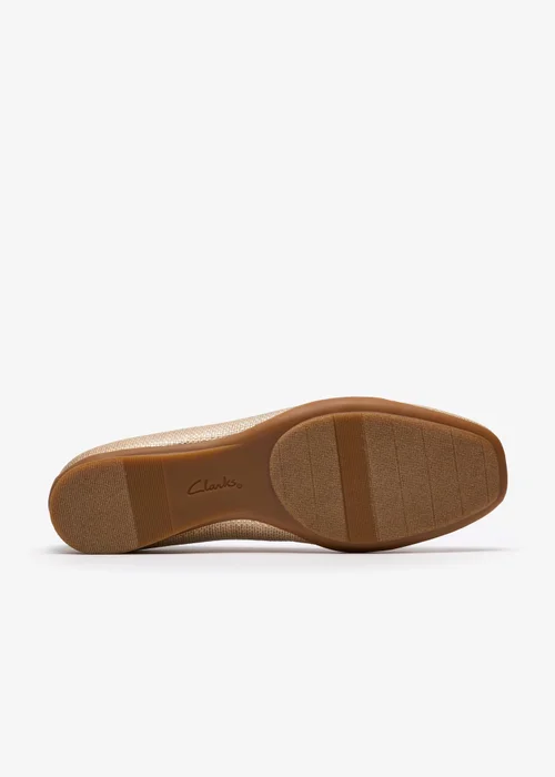 Clarks Womens Brown Jazmynn Bow Textile Standard - 5 Image 3