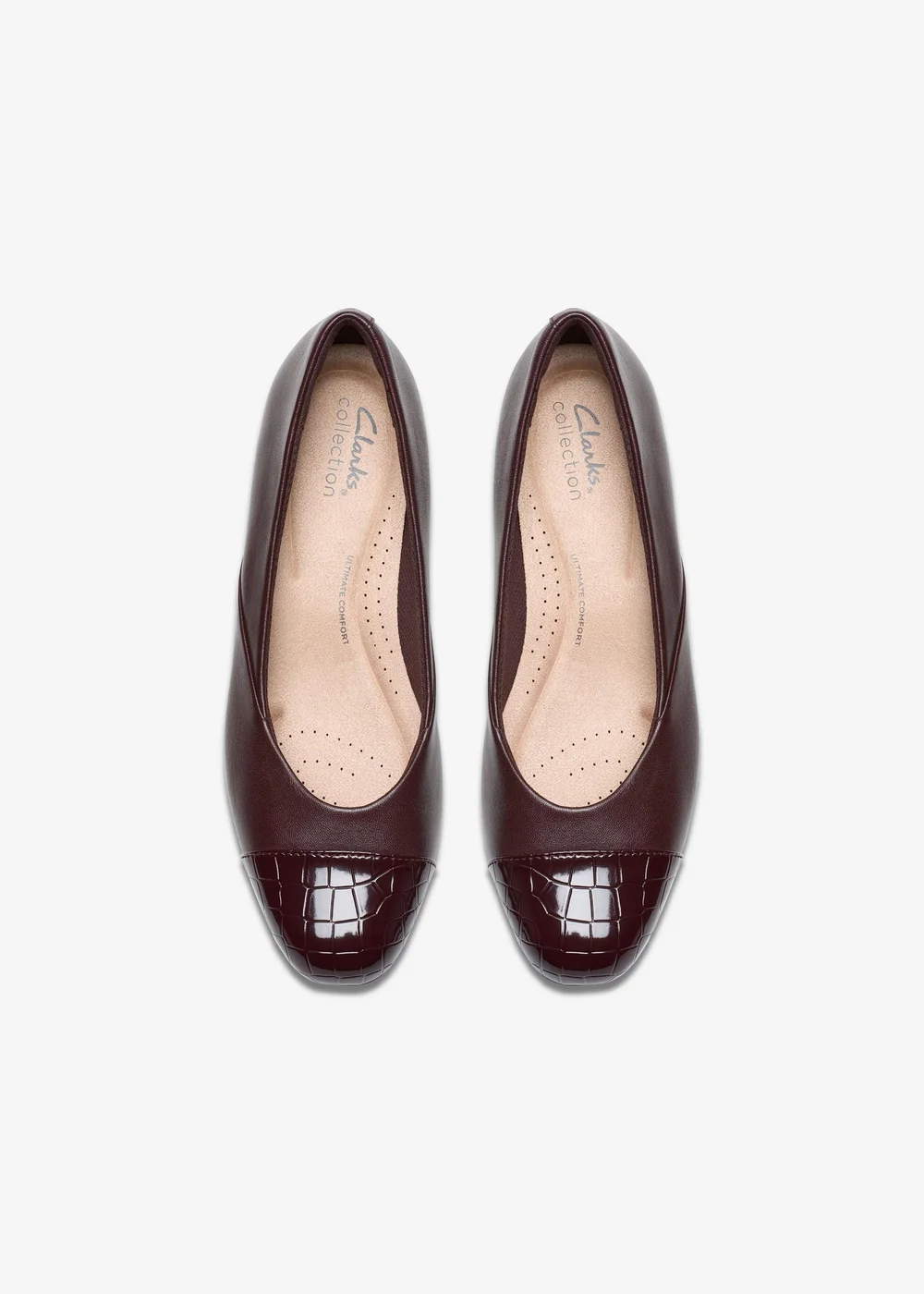 Clarks Womens Red Juliet Rise Leather Standard - 3 Image 6