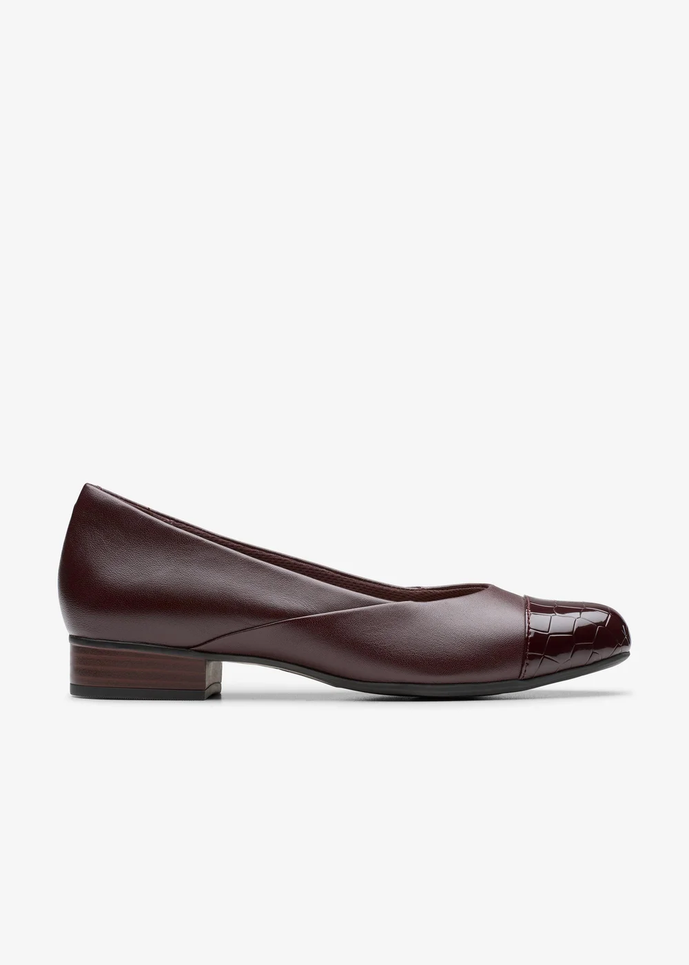 Clarks Womens Red Juliet Rise Leather Standard - 3 Image 1