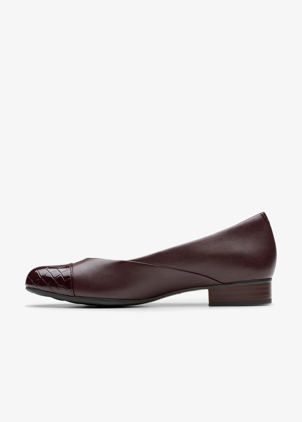 Clarks Womens Red Juliet Rise Leather Standard - 3 Image 2