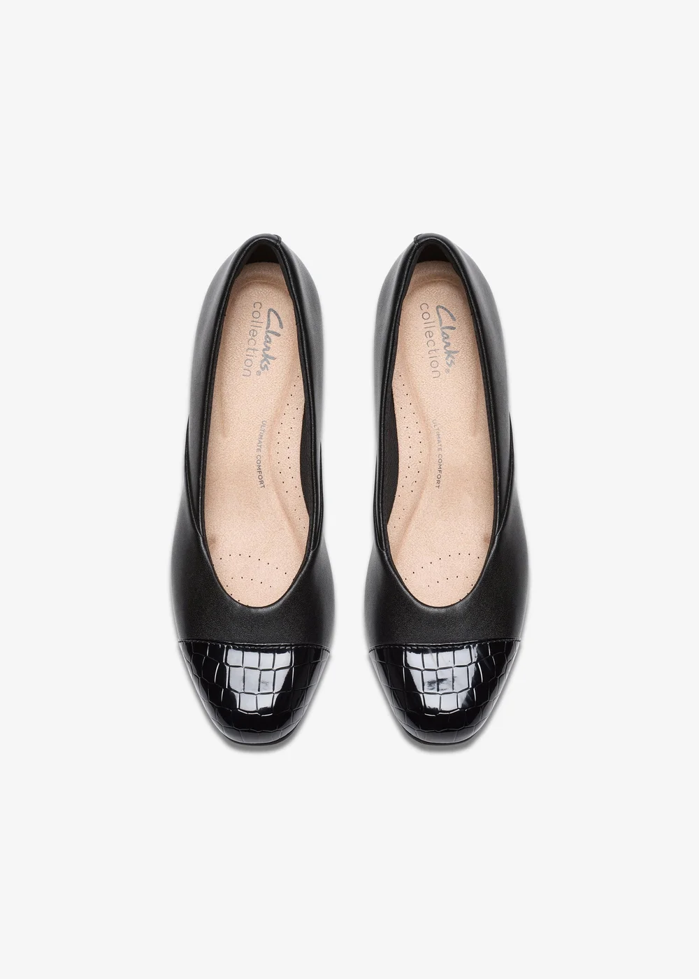 Clarks Womens Black Juliet Rise Leather Wide - 4.5 Image 6