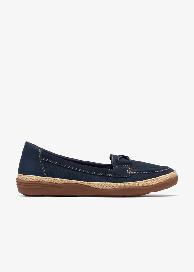 Clarks Womens Blue Elaina Milly Nubuck Standard