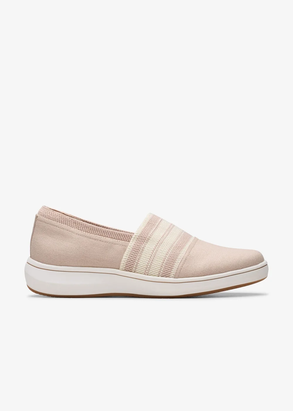 Clarks Cloudsteppers Womens Beige BrinkleySkyMst Textile Standard - 3 Image 1
