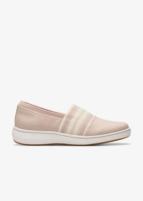 Clarks Cloudsteppers Womens Beige BrinkleySkyMst Textile Standard - 3 Image 1