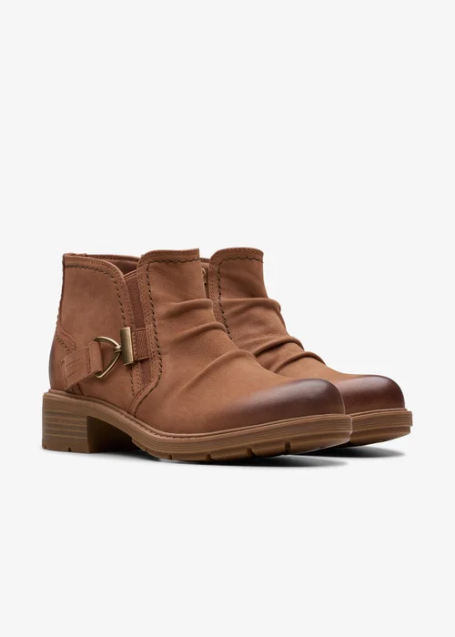 Clarks Womens Brown Hearth Clara Nubuck Standard - 3 Image 4