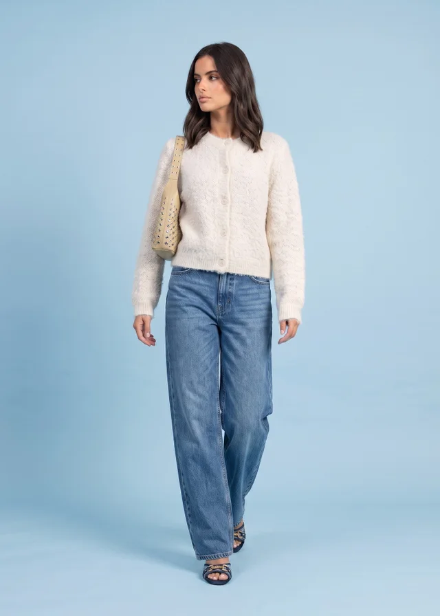 Urban Bliss Wool Blend Cropped Cardigan