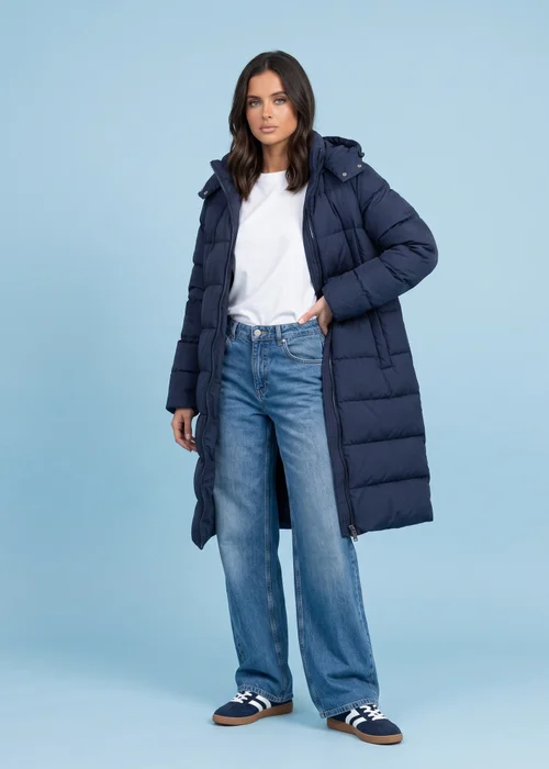 Urban Bliss Navy Seamless Puffer Jacket - 12 Image 1