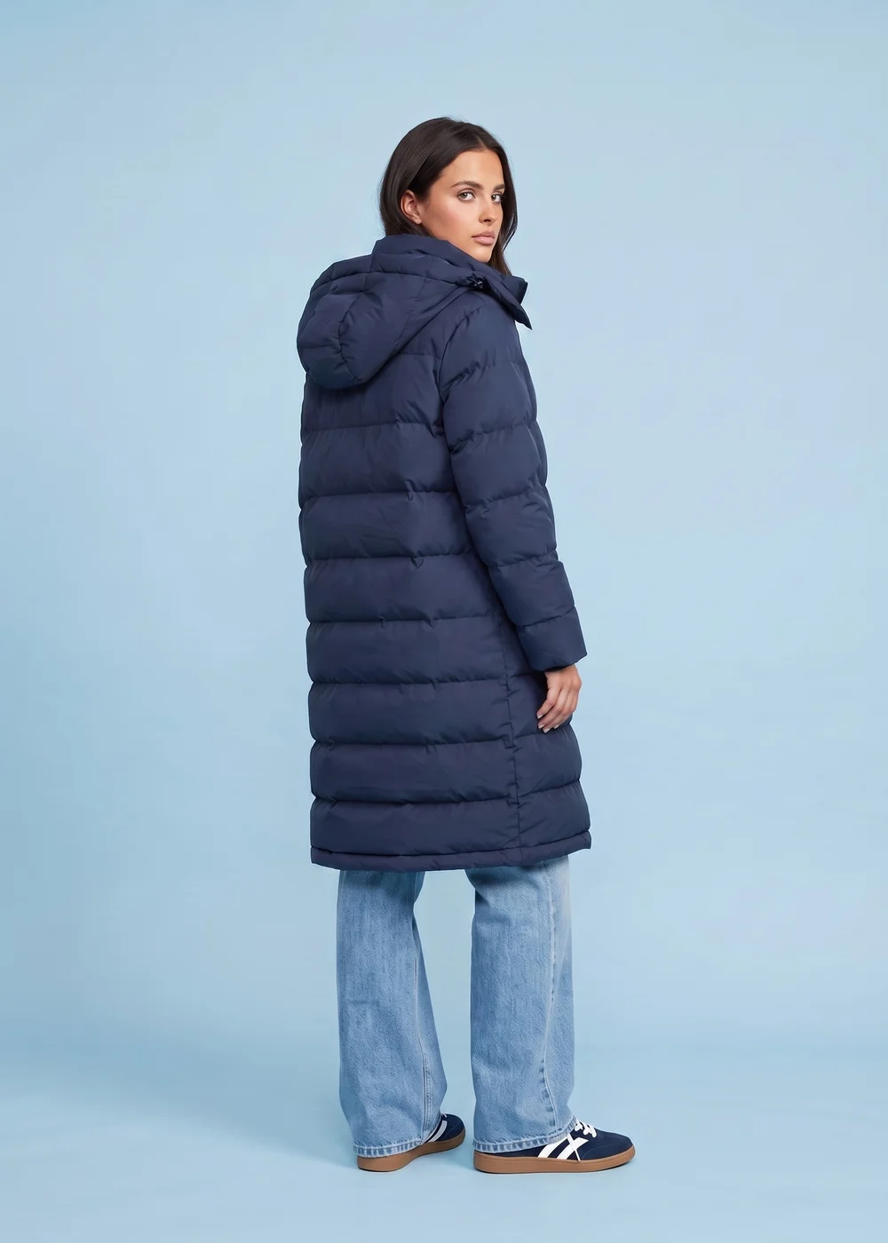 Urban Bliss Navy Seamless Puffer Jacket - 12 Image 3