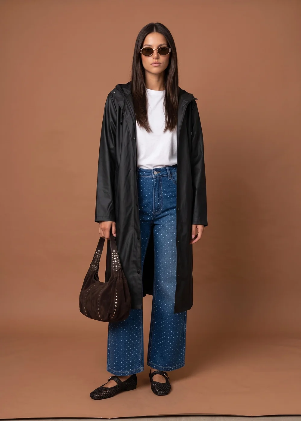 Urban Bliss Black Raincoat - 12 Image 1