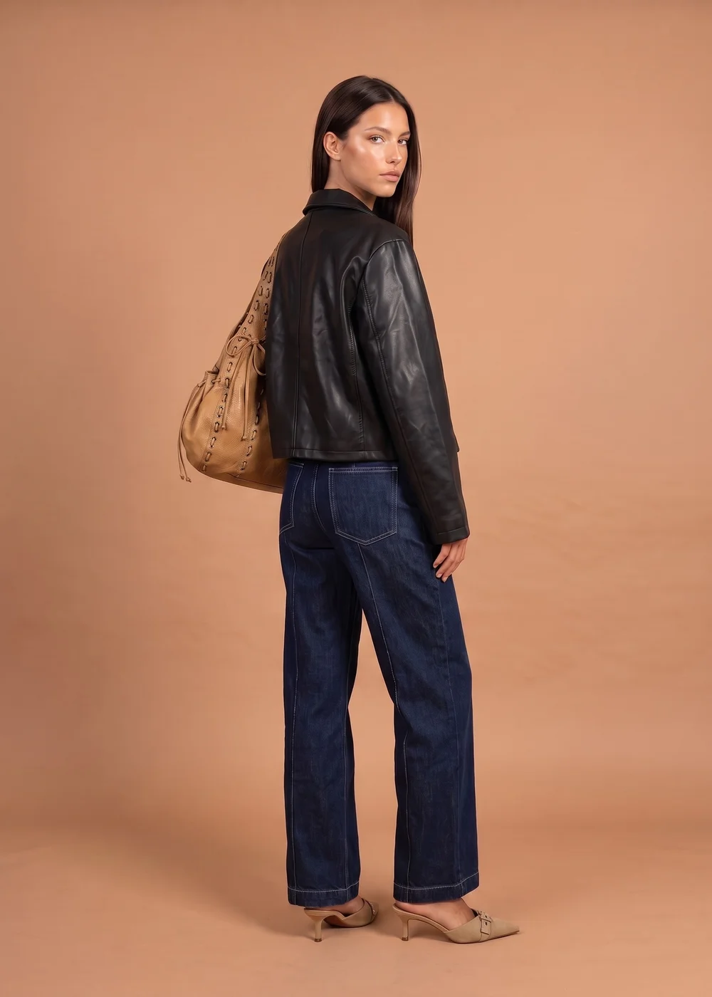 Urban Bliss Black PU Straight Jacket - 8 Image 2
