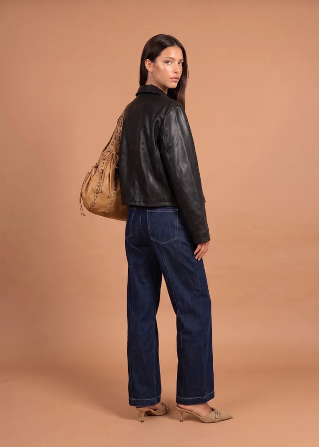 Urban Bliss Black PU Straight Jacket