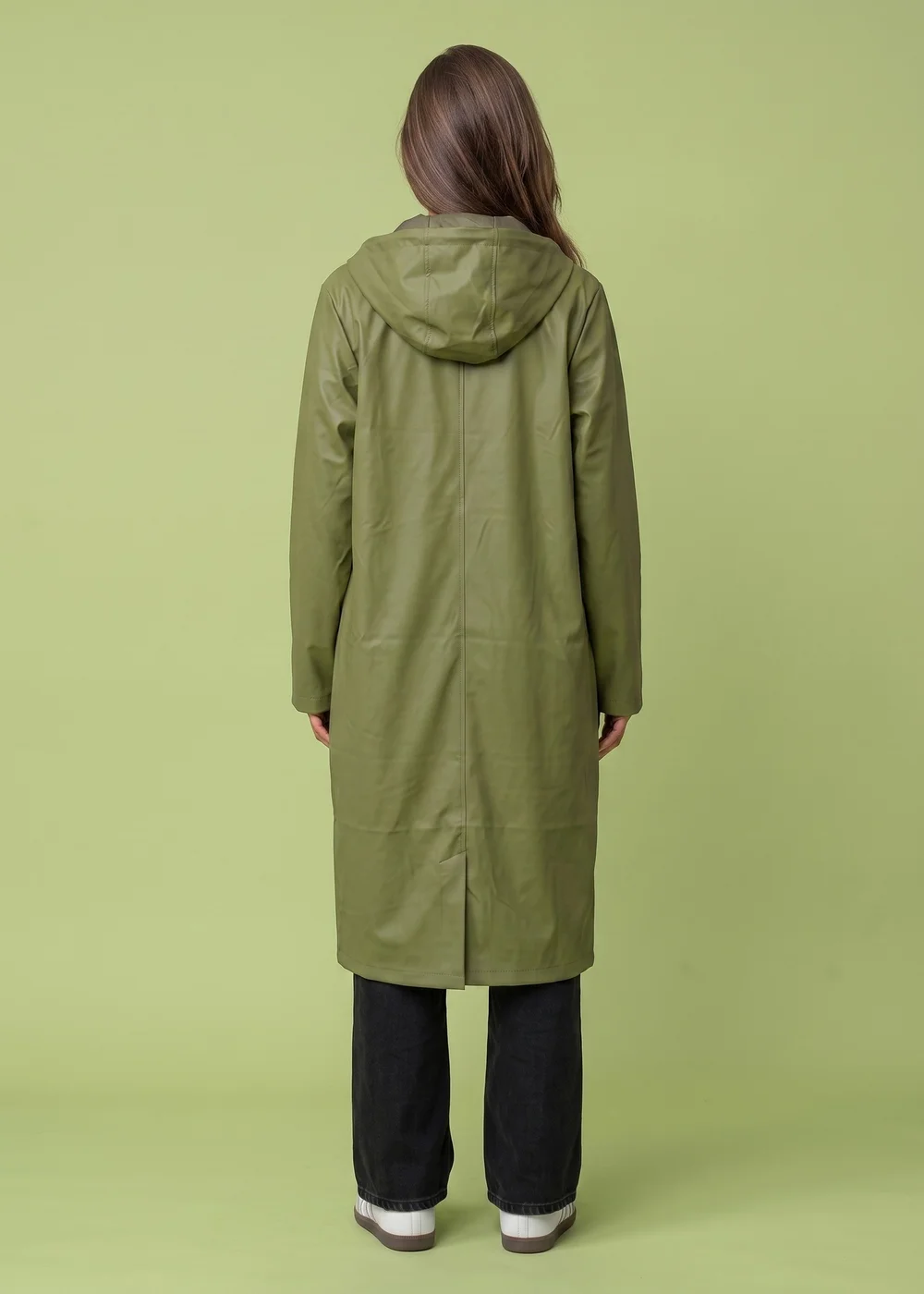 Urban Bliss Olive Raincoat - 10 Image 3