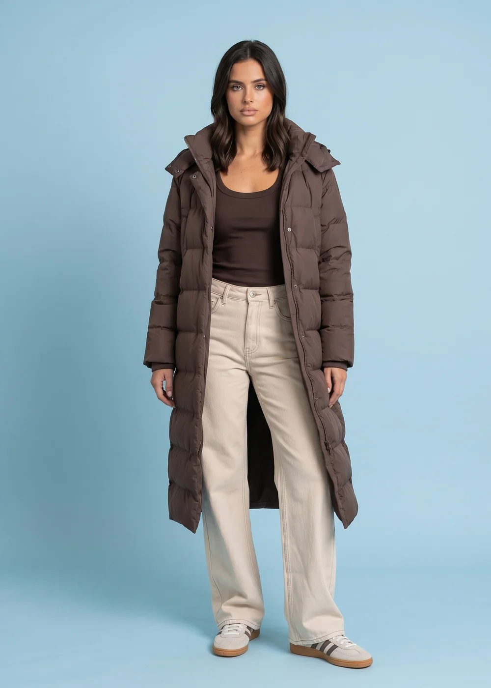 Urban Bliss Chocolate Seamless Puffer Jacket - 14 Image 1