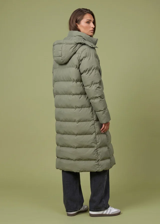 Urban Bliss Khaki Seamless Puffer Jacket