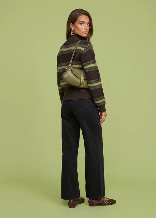 Urban Bliss Brown Stripe Cardigan - S Image 3