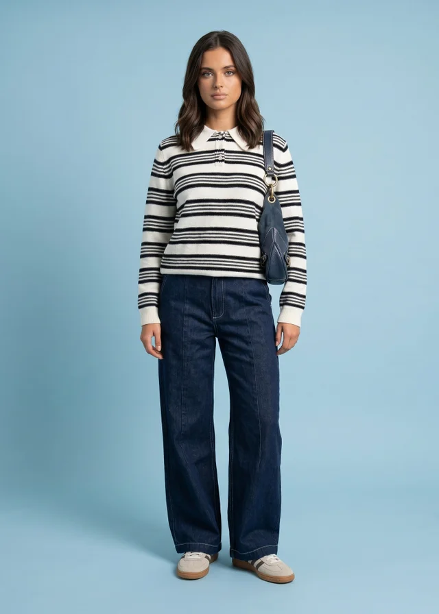 Urban Bliss Cream Stripe Jumper