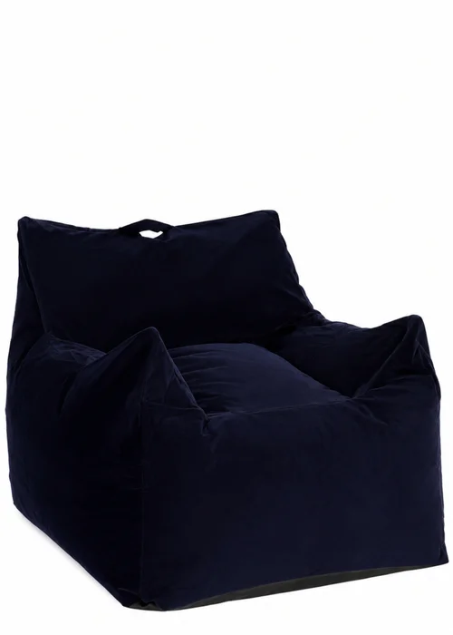 Kaikoo Blue Velvet Armchair Large - L Image 2