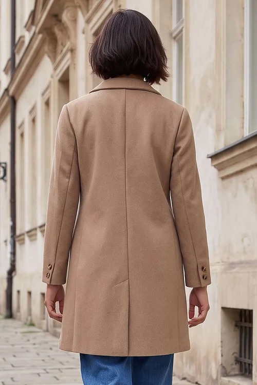 Roman Stone Petite Single Breasted Revere Coat - 16 Image 4