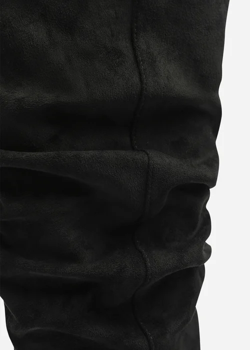Where's That From Kalenae Black Ruched Block Knee High Boot - 5 Image 6