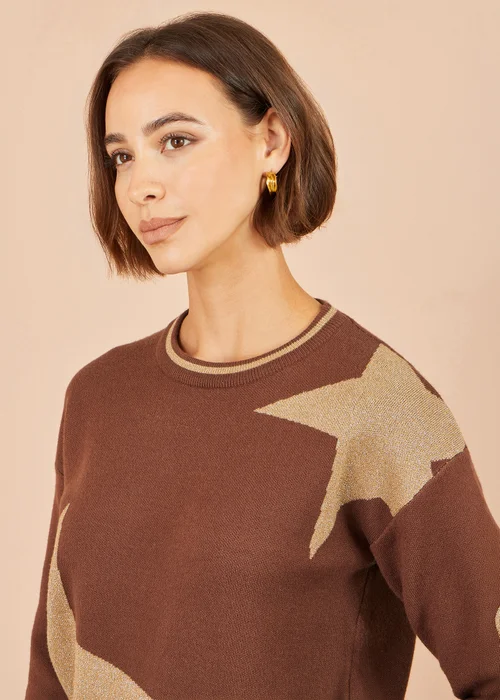 Yumi Brown Star Relaxed Jumped With Sparkle - L Image 3
